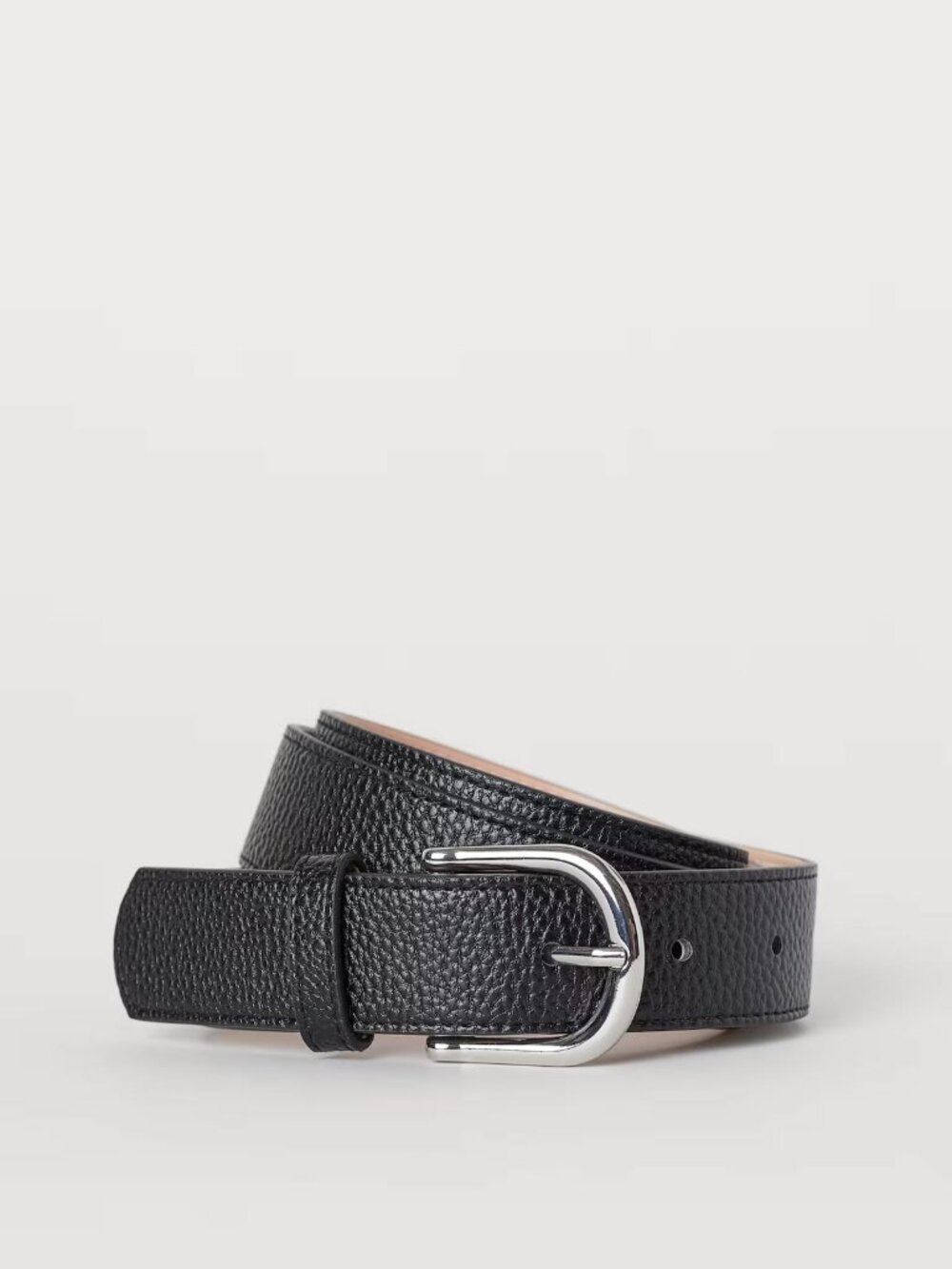 NWT I H&M Black Belt with Gold Hardware